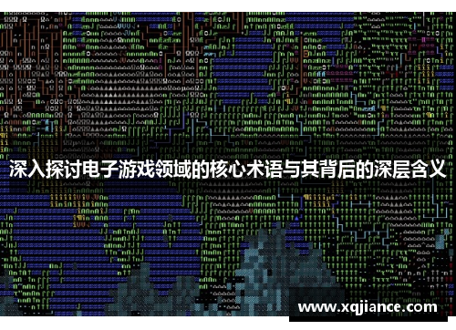 深入探讨电子游戏领域的核心术语与其背后的深层含义